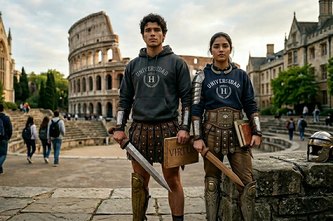 En la universidad, la metáfora de convertirse en gladiador cobra sentido; no como un símbolo de lucha, sino de disciplina personal.
